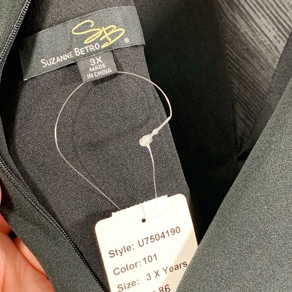 Suzanne Betro • Plus Size Little Black Dress - Picture 2 of 8